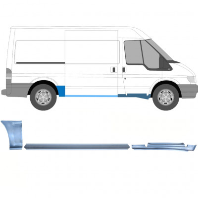 FORD TRANSIT 2000-2013 PRŮMĚRNÝ ROZVOR KOL OPRAVNÝ PANEL / NASTAVIT / PRÁVA