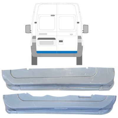 Opravný plech zadních dveří na Ford Transit 2000-2013 / Levá+Pravá / Sada 14656