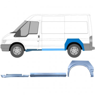 Opravný plech sada na Ford Transit 2000-2013  / SWB / Levá /  12433