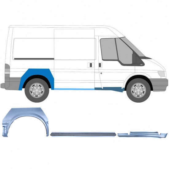 FORD TRANSIT 2000-2013 KRÁTKÝ ROZVOR KOL OPRAVNÝ PANEL / NASTAVIT / PRÁVA