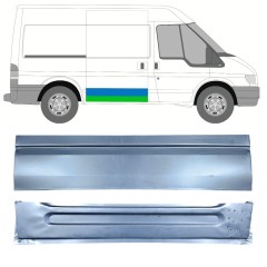 Opravný plech posuvných dveří vnitřní + vnější na Ford Transit 2000-2013 / Pravá / Sada 12664