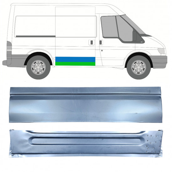 FORD TRANSIT 2000-2013 KRÁTKÝ ROZVOR KOL VNITŘNÍ POSUVNÉ DVEŘE VNĚJŠÍ OPRAVNÝ PANEL / NASTAVIT / PRÁVA