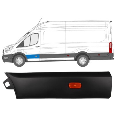 Lišta předních dveří na Ford Transit 2014- / Levá / Sada 14665