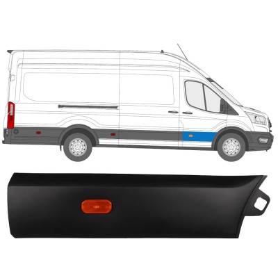 Lišta předních dveří na Ford Transit 2014- / Pravá / Sada 14664