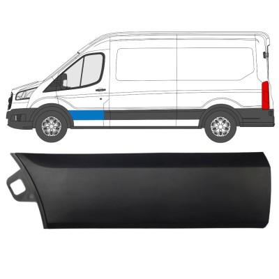 Lišta předních dveří na Ford Transit 2014- / Levá 14658
