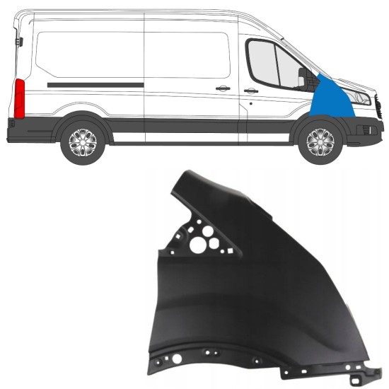 Přední blatník na Ford Transit 2014- 2014-2019 / Pravá 17092