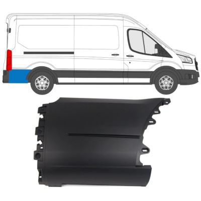 Boční lišta zadního blatníku za kolem na Ford Transit 2014- / Pravá 14670