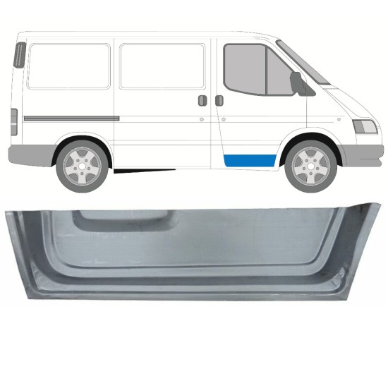 Opravný plech předních dveří vnitřní na Ford Transit 1986-2000 / Pravá 16022