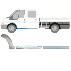 Opravný plech prahu + předního blatníku na Ford Transit 2000-2013 / Levá / Sada 9924