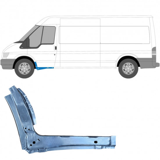 Opravný plech prahu vnitřní na Ford Transit 2000-2013 / Levá 11908