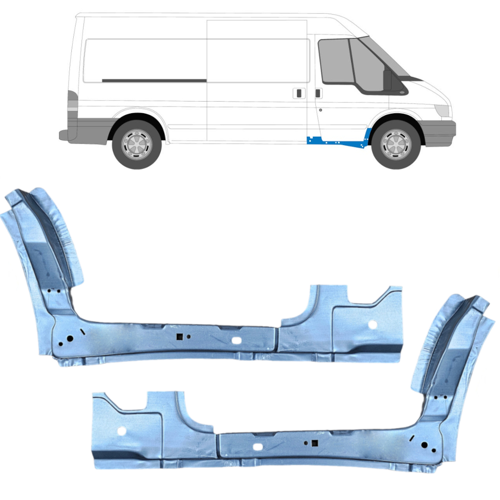Vnitřní Přední Opravný Plech Na Ford Transit 2000-2013 / Levá+Pravá / Sada 10431