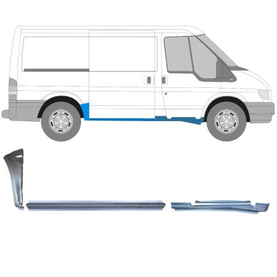Opravný plech sada na Ford Transit 2000-2013 / Pravá / 15019
