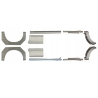 Opravný plech prahu + zadního blatníku na Ford Transit 2000-2013 / LWB / Levá+Pravá / Sada 10640