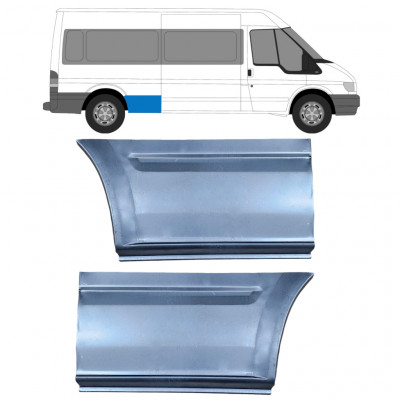 Lem zadního blatníku na Ford Transit 2000- / LWB / Levá+Pravá / Sada 9663