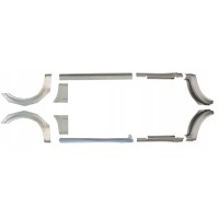 Opravný plech prahu + zadního blatníku na Ford Transit 2000-2013 / MWB / Levá+Pravá / Sada 10637