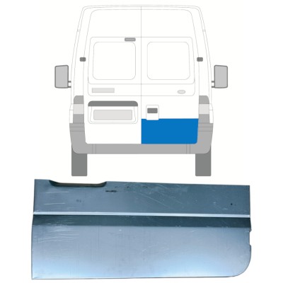 FORD TRANSIT 2000-2013 OPRAVA ZADNÍCH DVEŘÍ PANEL / PRÁVA