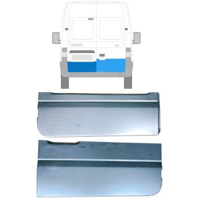 Opravný plech zadních dveří na Ford Transit 2000-2013 / Levá+Pravá / Sada 14534