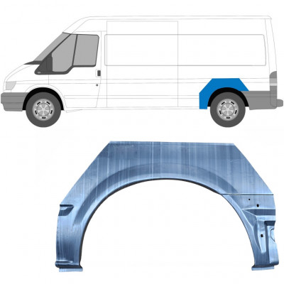 Lem zadního blatníku na Ford Transit 2000- / MWB / LWB / Levá 7159