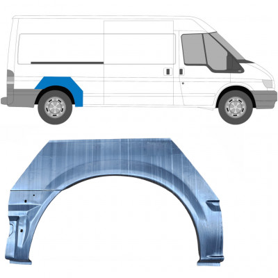 Lem zadního blatníku na Ford Transit 2000- / MWB / LWB / Pravá 7158