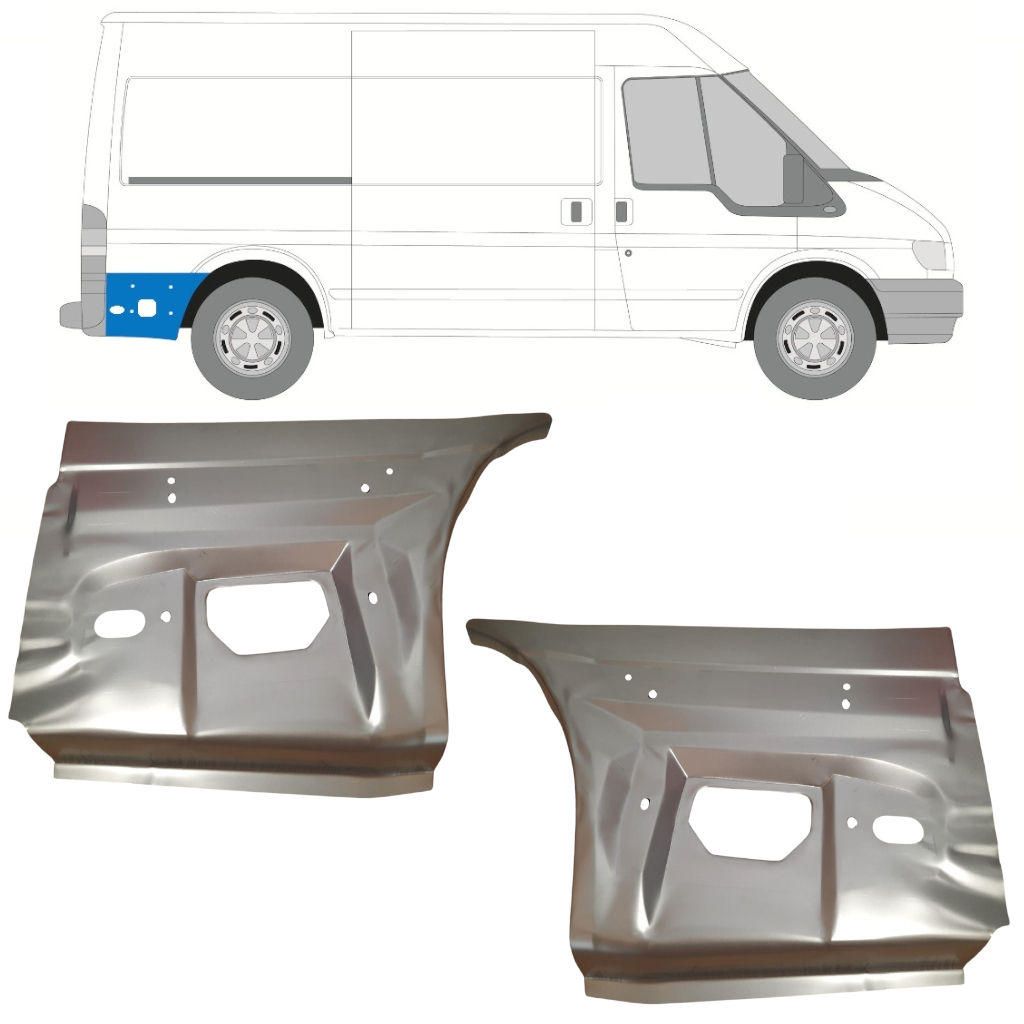 Lem Zadního Blatníku Na Ford Transit 2000-2013 / Sada 11759
