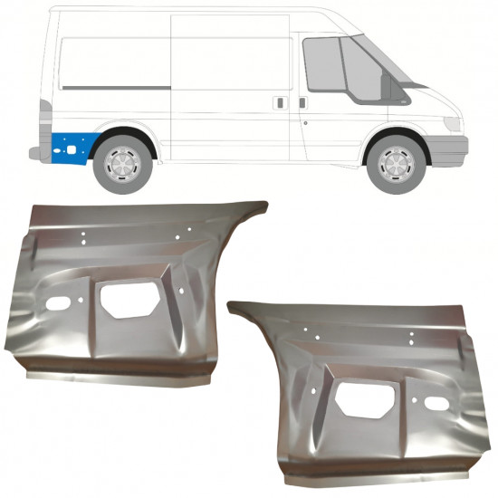 Lem zadního blatníku na Ford Transit 2000-2013 / Sada 11759