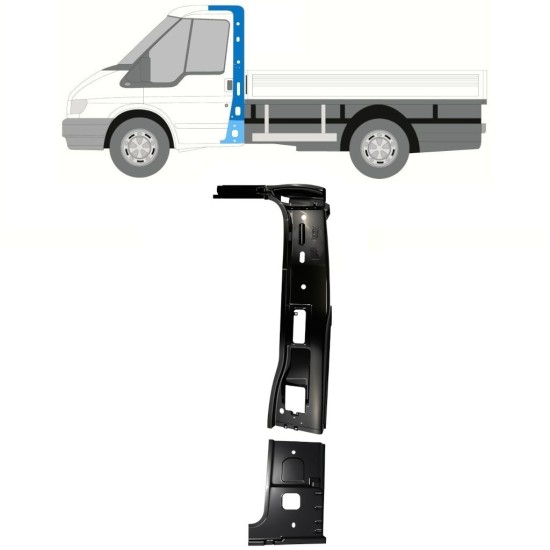 Vnitřní opravný panel sloupku na Ford Transit 2000-2013 / Levá / Sada 16933