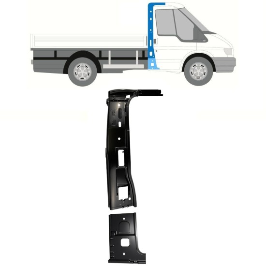 Vnitřní opravný panel sloupku na Ford Transit 2000-2013 / Pravá / Sada 16932