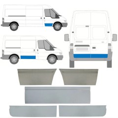 Opravný plech dveří na Ford Transit 2000-2013 / Levá+Pravá / Sada 11388