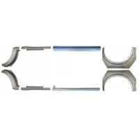 Opravný plech prahu + zadního blatníku na Ford Transit 2000-2013  / SWB / Sada 12674