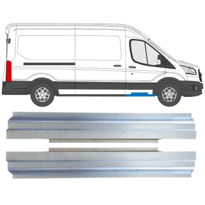 Opravný plech prahu na Ford Transit 2014- / Levá+Pravá / Sada 16141