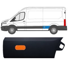 Boční lišta zadního blatníku na Ford Transit 2014- / Levá / Sada 11691