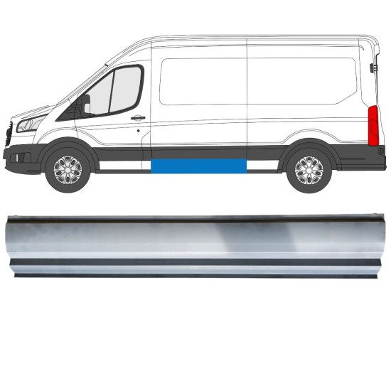 Opravný plech boku na Ford Transit 2014- / Levá 14921