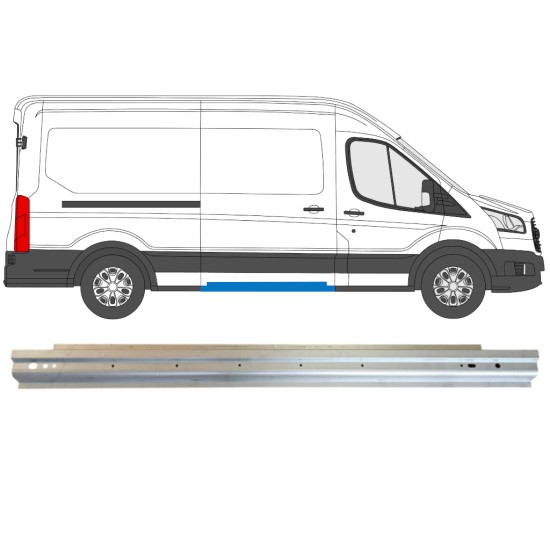 Opravný plech prahu posuvných dveří na Ford Transit 2014- 14738