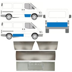 Opravný plech dveří na Ford Transit 1986-2000 / Levá+Pravá / Sada 11396