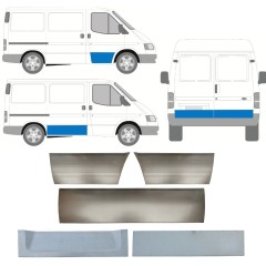 Opravný plech dveří na Ford Transit 1986-2000 / Levá+Pravá / Sada 11395