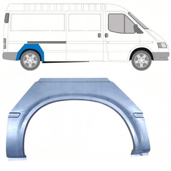 Lem zadního blatníku na Ford Transit 1991-2000 / LWB / Pravá 8440