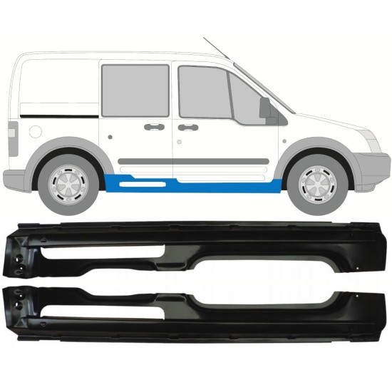 Kompletní práh na Ford Transit Connect 2003-2013 / Levá+Pravá / Sada 17150