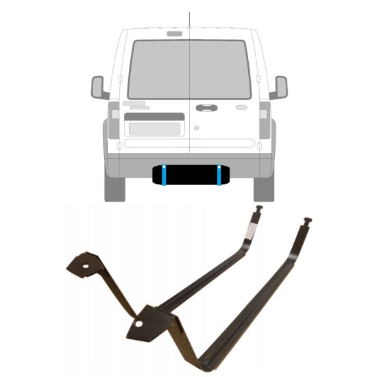 Objímky palivové nádrže na Ford Transit Connect 2003-2013 14958 Objímky palivové nádrže na Ford Transit Connect 2003-2013 14958