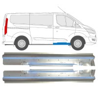 Opravný plech prahu na Ford Transit Custom 2013- / Levá+Pravá / Sada 14643