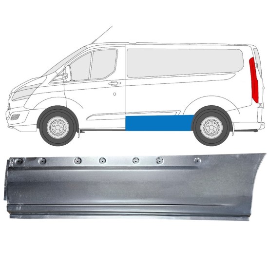 Opravný plech boku na Ford Transit Custom 2013- / Levá 15974