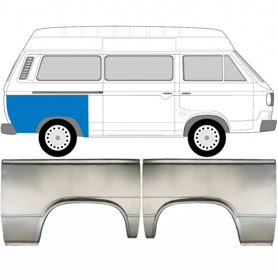 VW T3 1979-1992 OPRAVA PODBĚHU KOLA / NASTAVIT