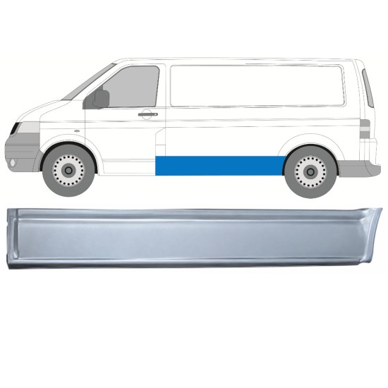 Opravný plech boční stěny na Volkswagen Transporter T5 2003-2015 / Levá 17223