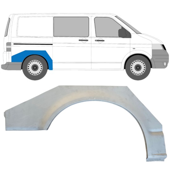 Lem zadního blatníku na Volkswagen Transporter T5 2003-2015 / Pravá 14762
