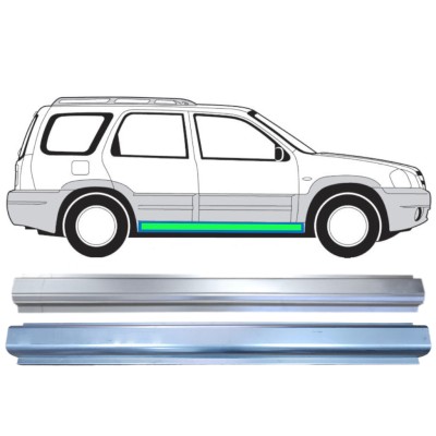 Opravný plech prahu + opravný plech vnitřního prahu na Mazda Tribute 2001-2008 / Levá = Pravá (symetrická) 15598