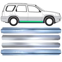 Opravný plech prahu + opravný plech vnitřního prahu na Mazda Tribute 2001-2008 / Levá+Pravá 15599