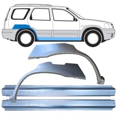 Opravný plech sada na Mazda Tribute 2001-2008 / Levá+Pravá / 15853