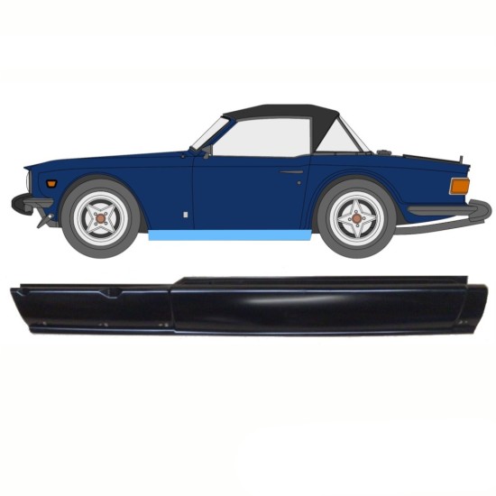 Kompletní práh na Triumph TR6 1969-1976 / Levá 10761
