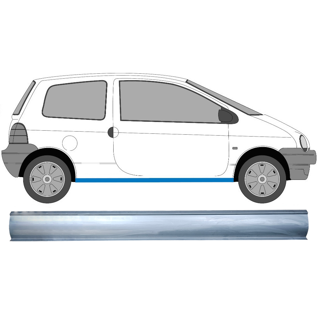 Opravný Plech Prahu Na Renault Twingo 1993-2007 / Levá = Pravá (Symetrická) 8879