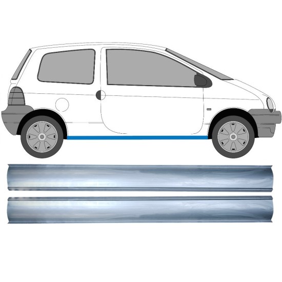 Opravný plech prahu na Renault Twingo 1993-2007 / Levá+Pravá / Sada 16149
