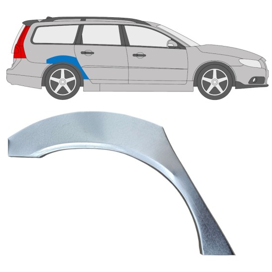 Lem zadního blatníku na Volvo V70 2007-2016 / Pravá 17214
